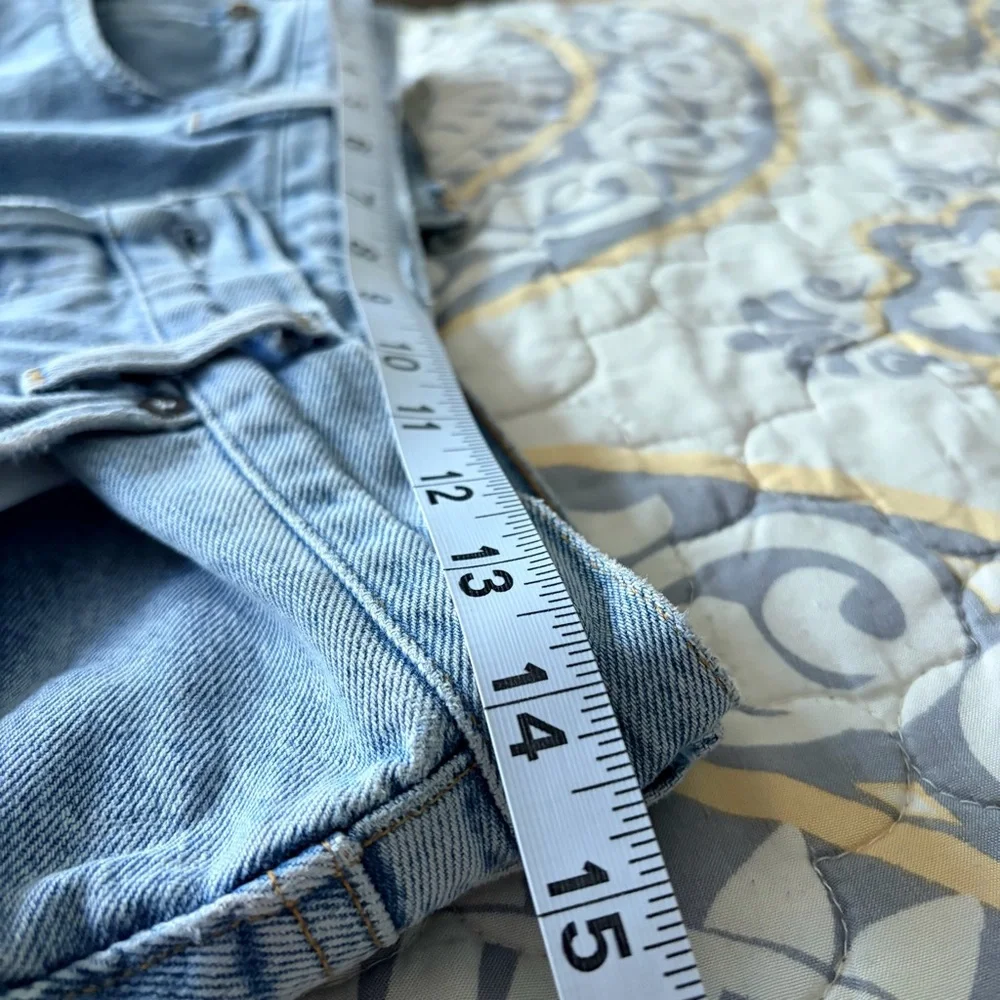 AGOLDE Criss Cross Straight Denim Jeans, Dimension, 26 - Picture 12 of 14